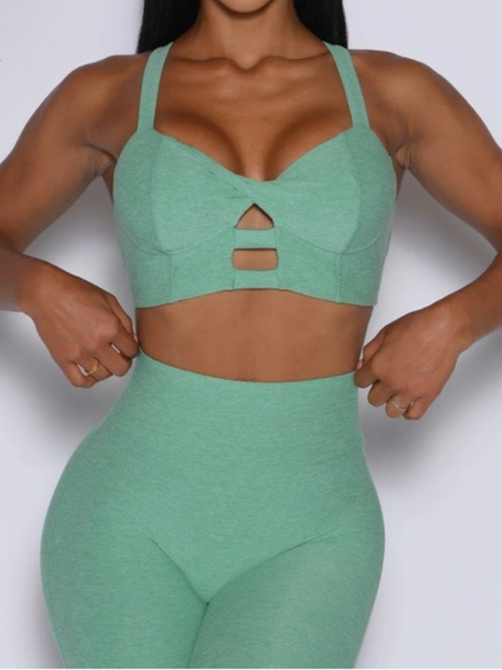 Core Set Bra Bombshell Sportswear Sage